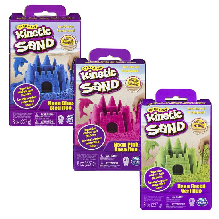 Kinetic Sand Assorted Neon Colors 8oz (Sold Individually)
