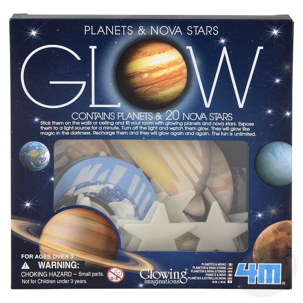 4M Glow In The Dark Planets & Nova Stars