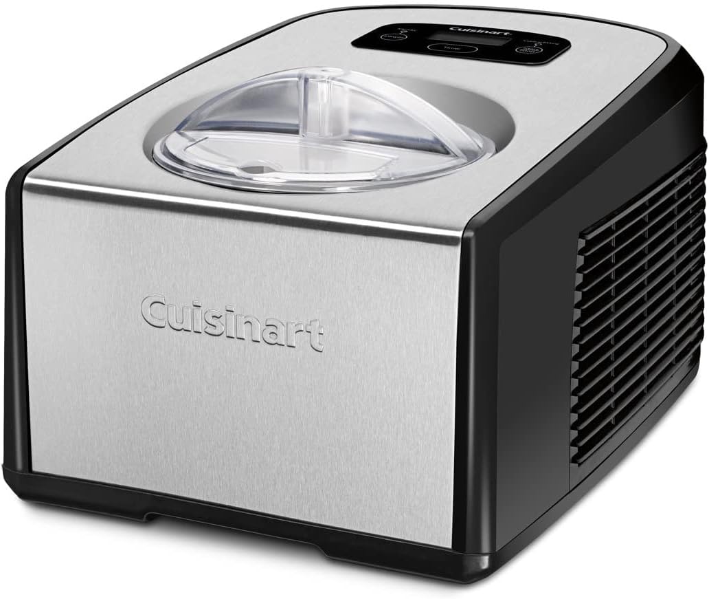 Electric Ice Cream & Gelato Maker - Brushed Chrome