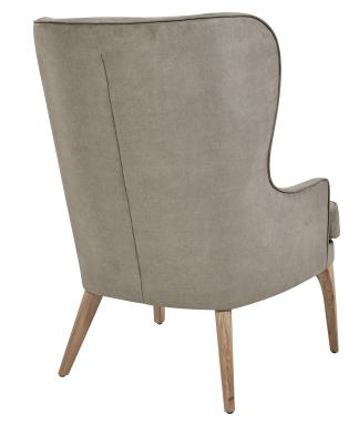 Bjorn KD Fabric Accent Chair Denim Dove Gray