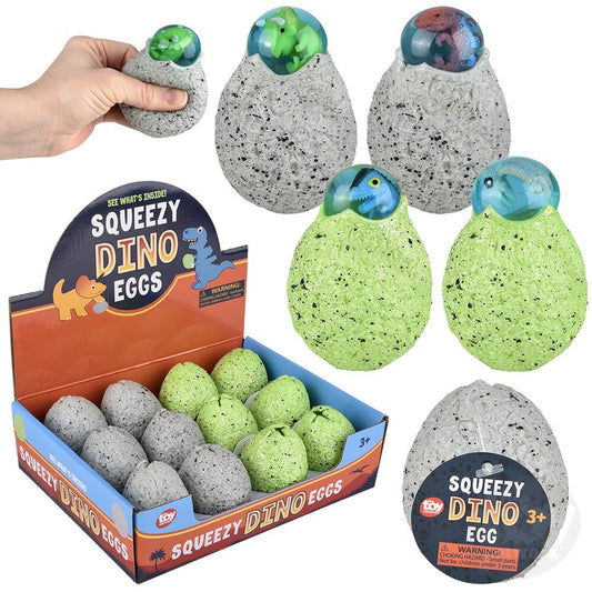 Dinosaur Squeeze Egg 2.5" (Sold Individually)