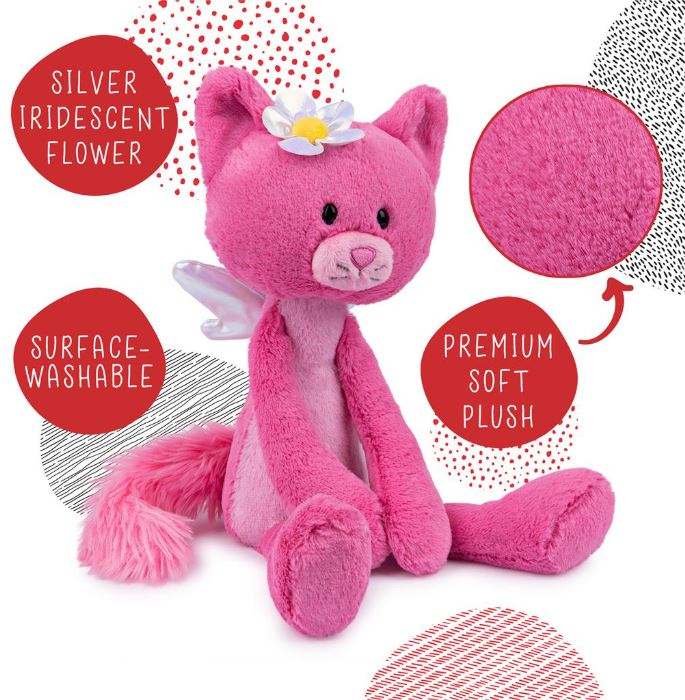Plush Take Along Friends Kitty Cat Maeve Rose Pink 15"