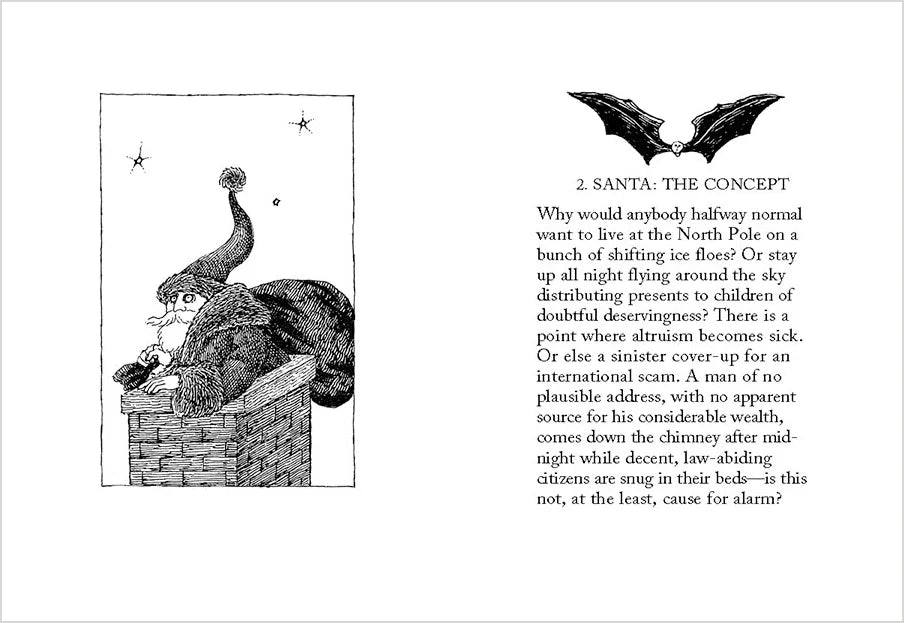 Holiday Book - John Updike & Edward Gorey - The Twelve Terrors of Christmas