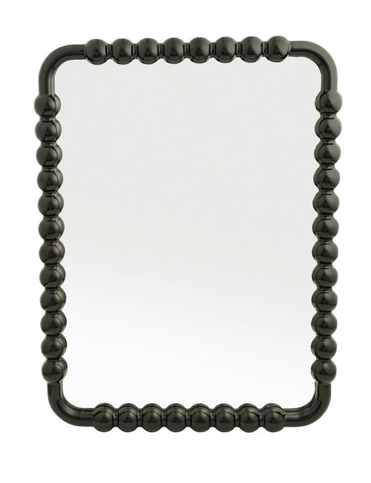Mirror Resin Ball Detail Frame Black 15.75"h