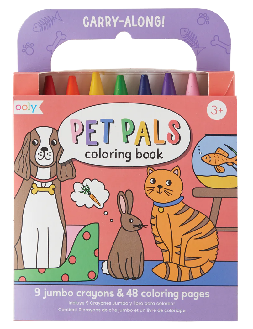 Carry Along! Coloring Book & Crayon Set Pet Pals
