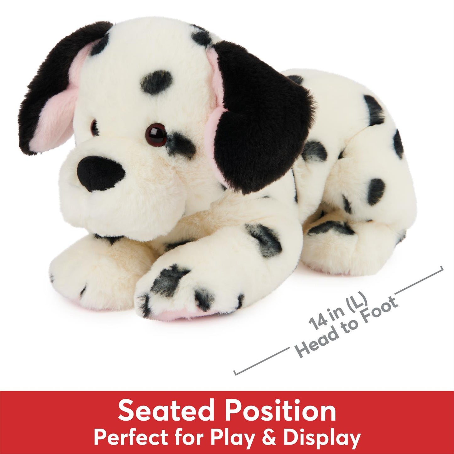 Plush Cat & Dog Collection Dalmation Checkers 14"