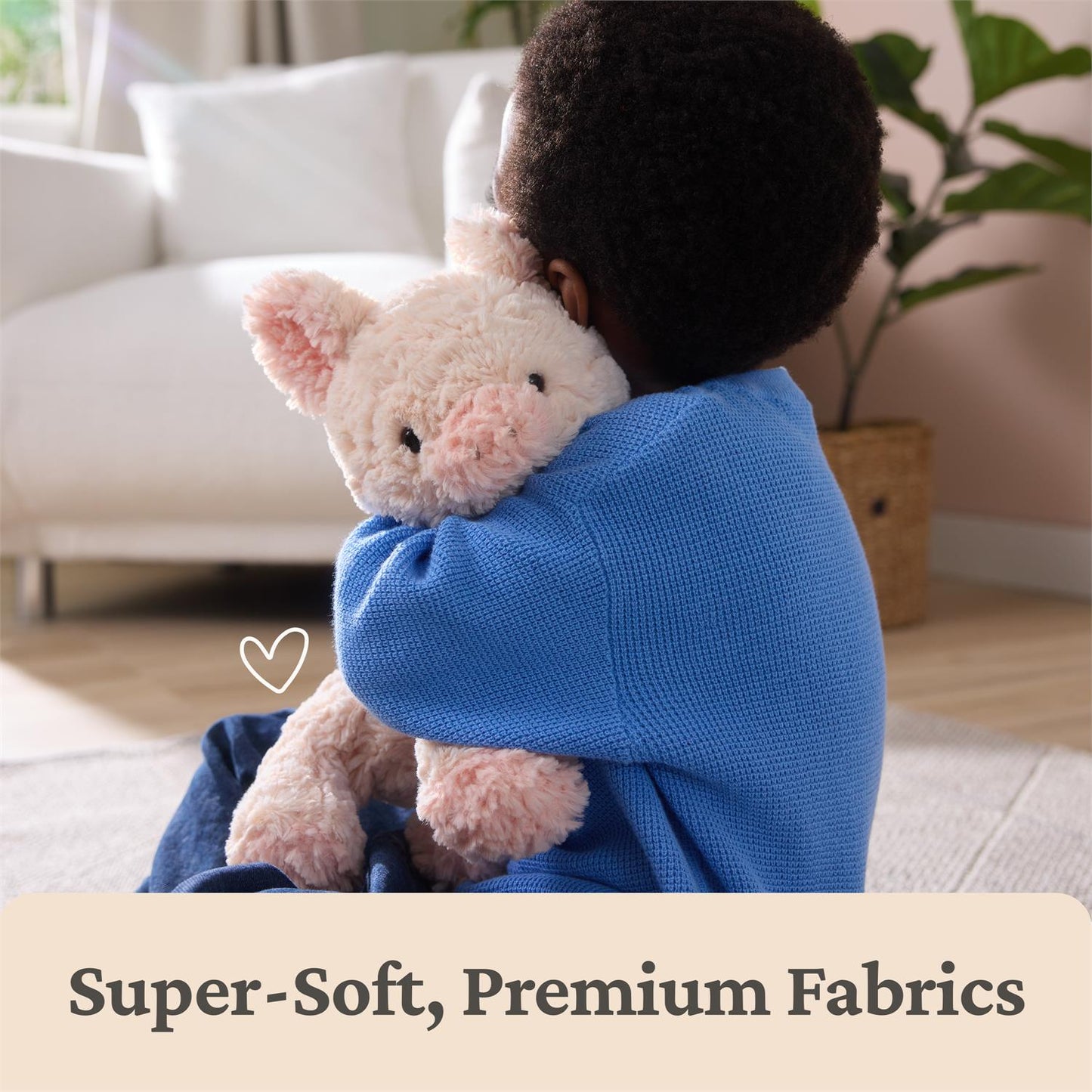 Plush Cozys Pig Peachy Pink 10"