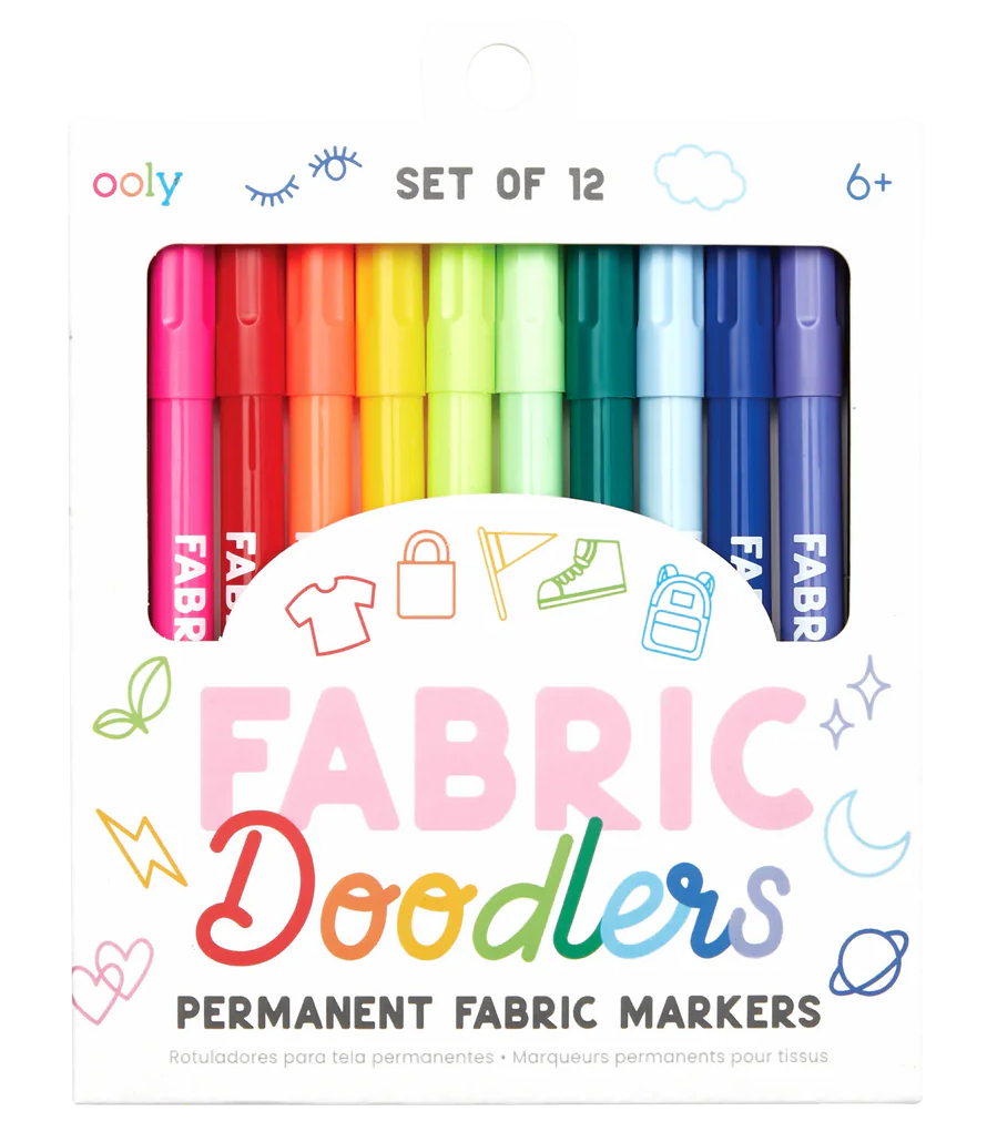 Markers Fabric Doodlers Set of 12 Colors