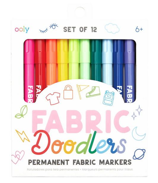 Markers Fabric Doodlers Set of 12 Colors