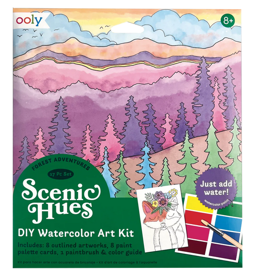 Scenic Hues DIY Watercolor Kit Forest Adventure