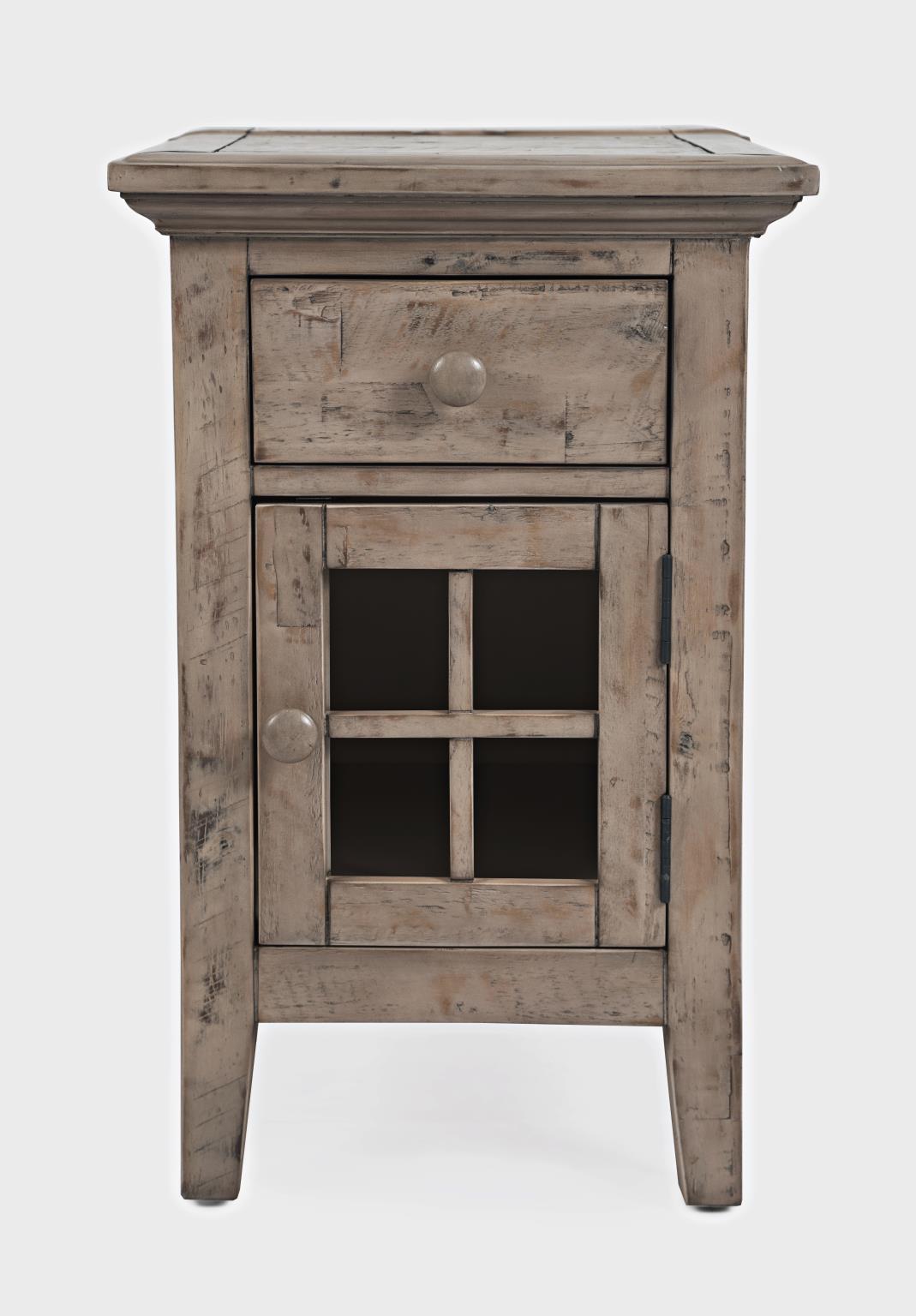 Rustic Shores Chairside Table Watch Hill Weathered Grey