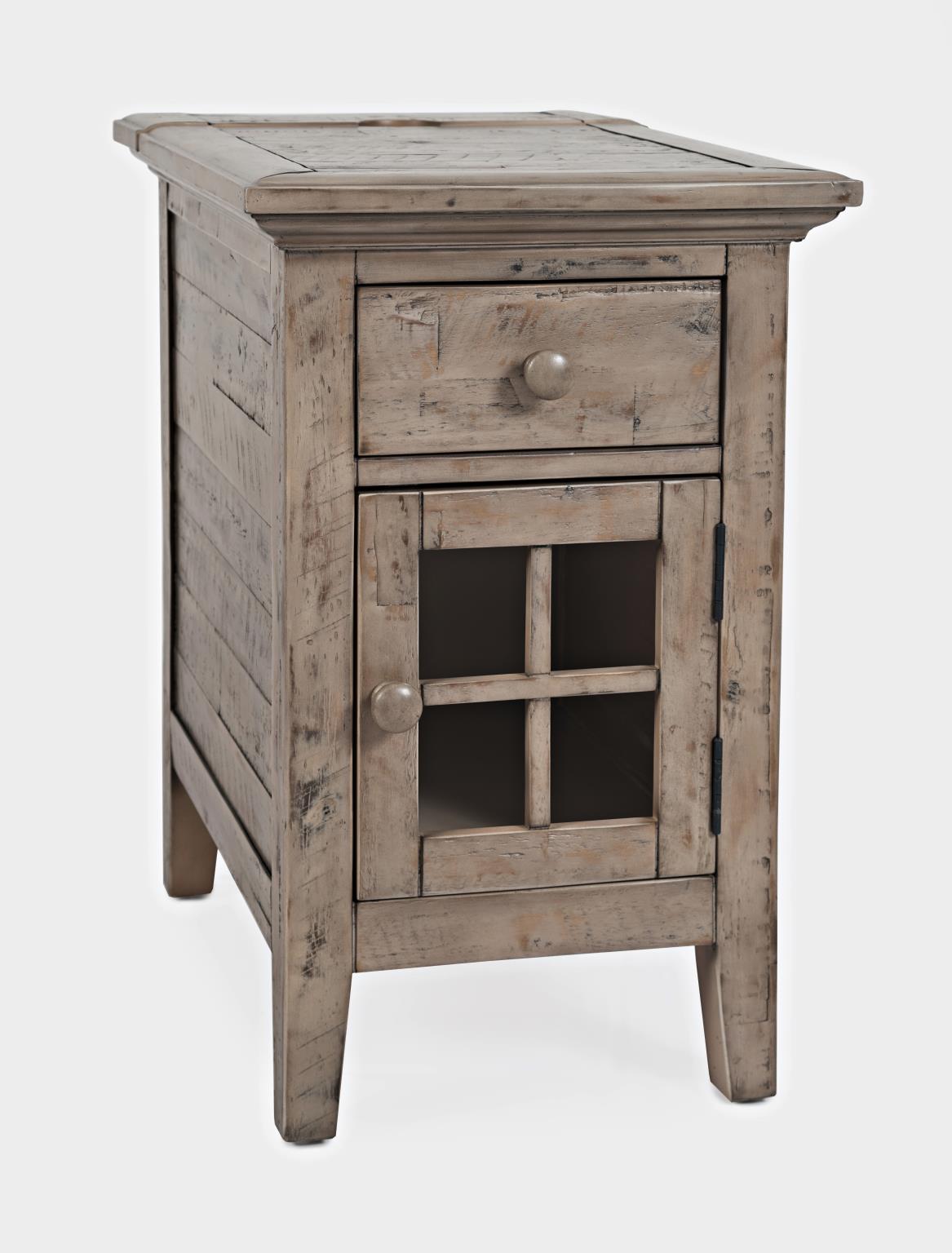 Rustic Shores Chairside Table Watch Hill Weathered Grey