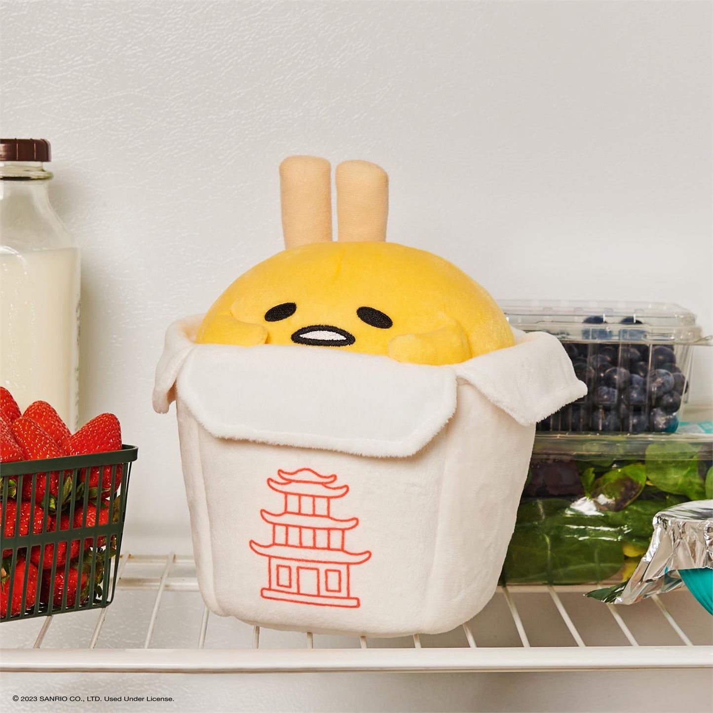 Plush Sanrio Gudetama Take Out 9.5"