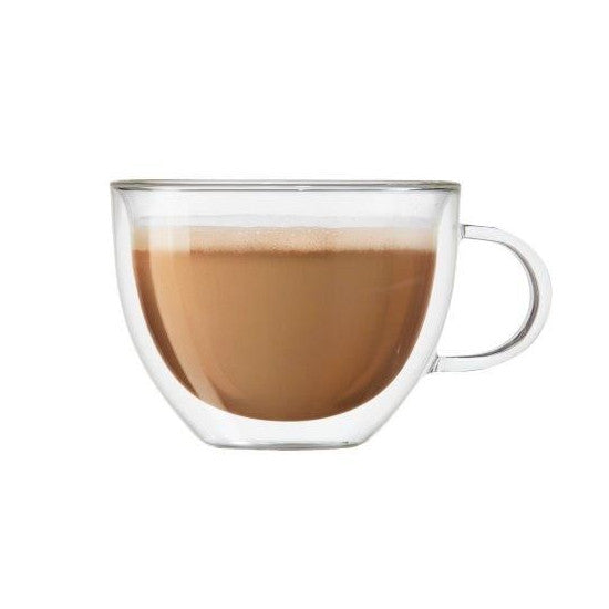 Glass Mug - Double Wall Espresso Cappuccino 16oz Set of 2 (SOLD INDIVIDUALLY)
