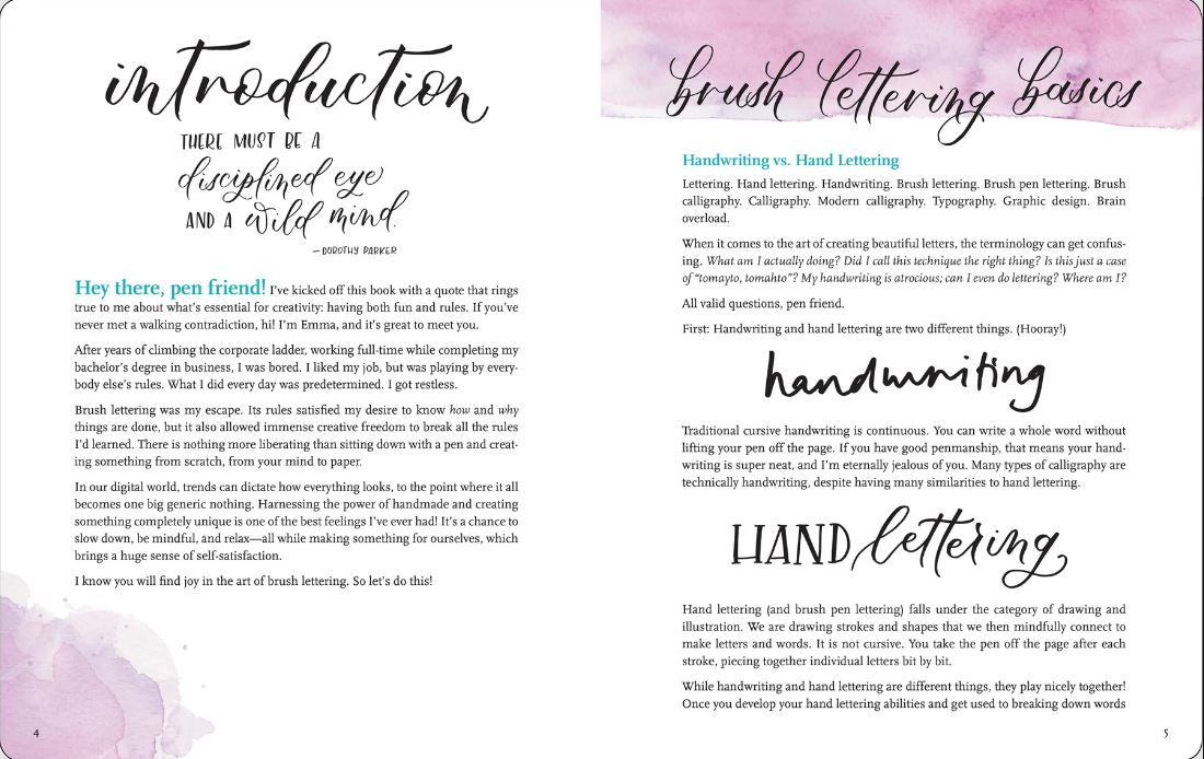 Art Center Artist's Book Brush Lettering From A To Z