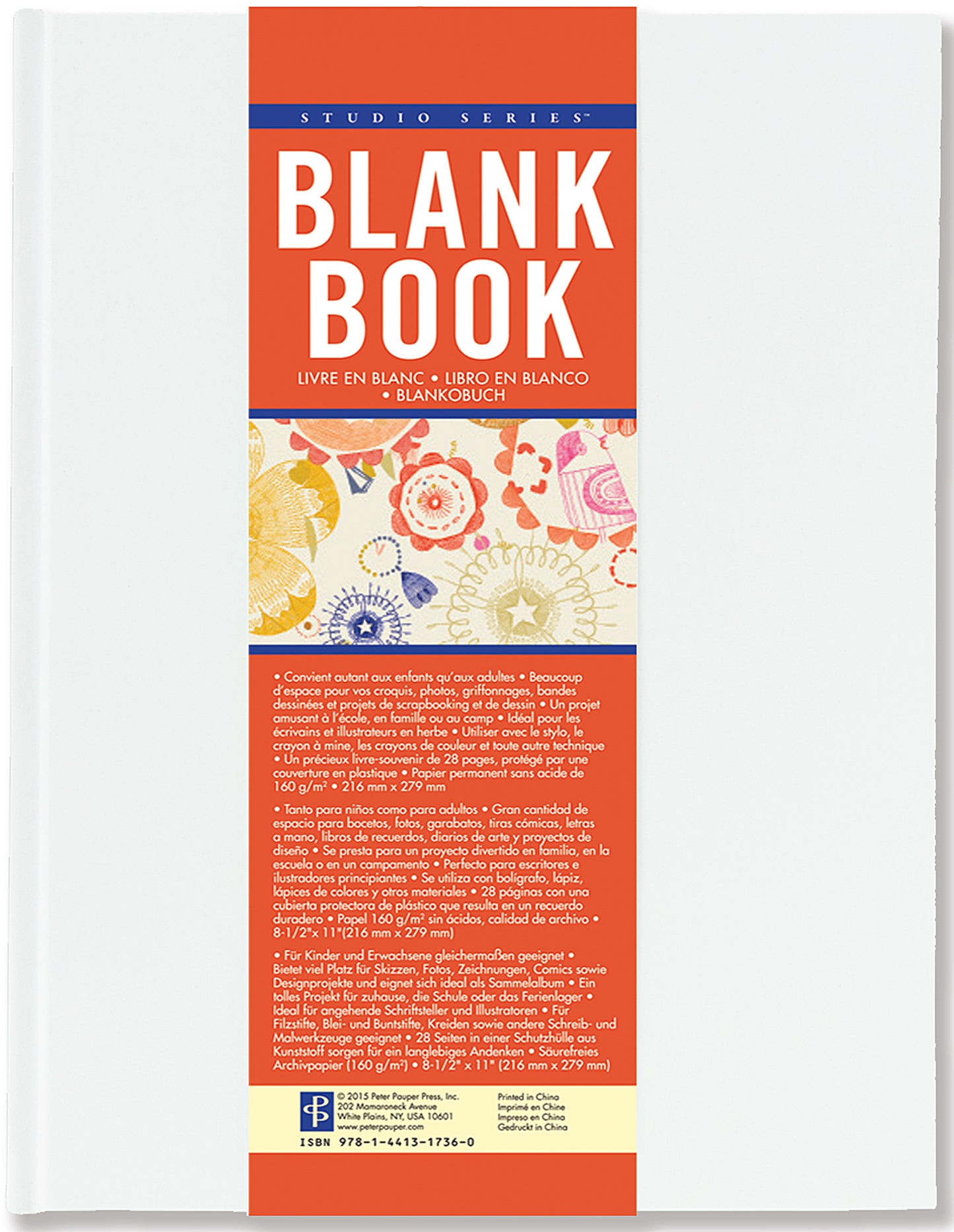 Blank Book 8.5" x 11" Studio Series White