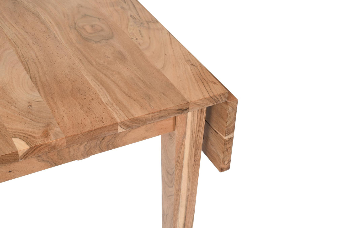 Urban Archive Colby Dining Table Drop Leaf Square To Rectangle Natural