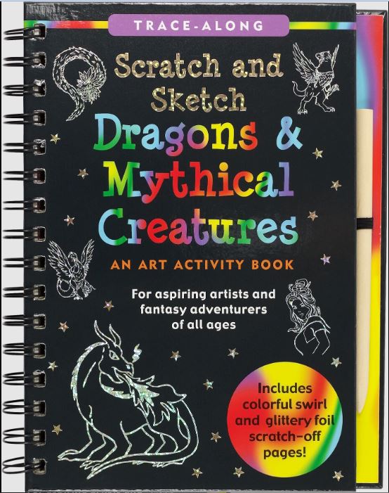 Scratch And Sketch Trace Along Activity Book Dragons And Mythical Creatures