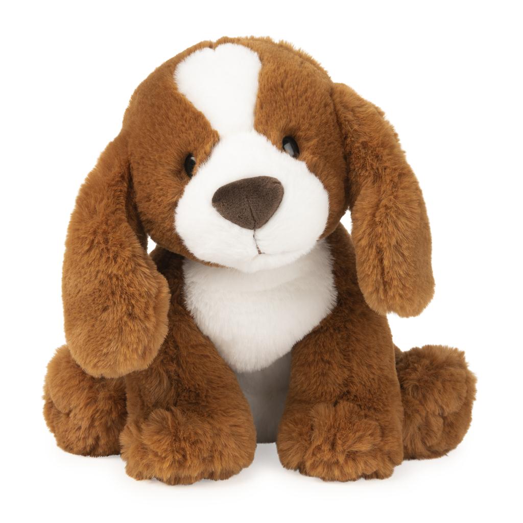 Plush Cat & Dog Collection Spaniel Kian Brown & White 10"