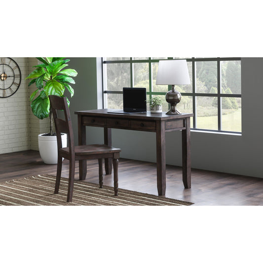 Madison County Desk With Power Charging Station Barnwood