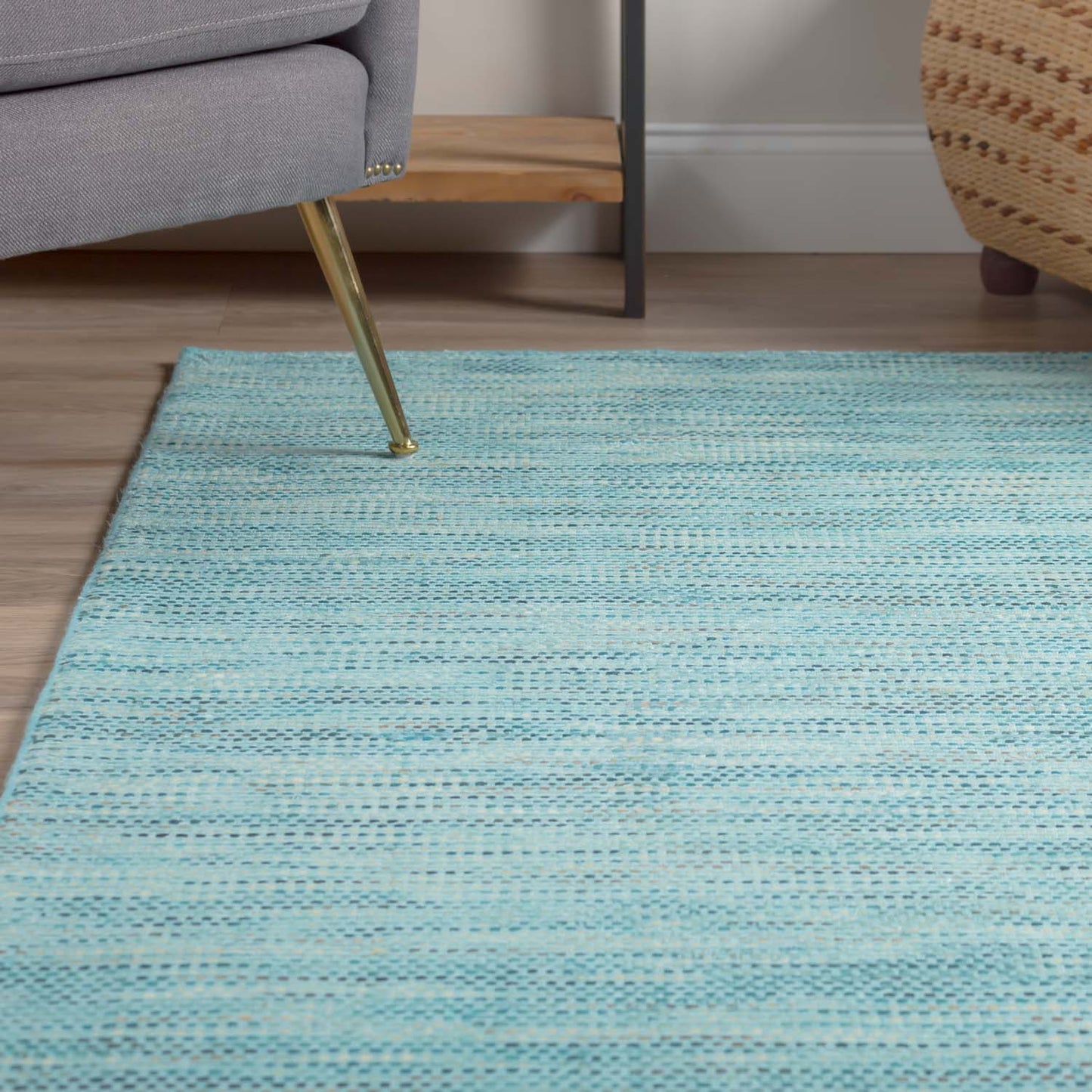 Zion Rug Teal 5' X 7'6"