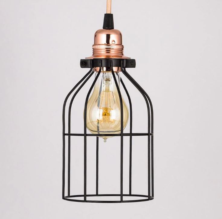 Edison Bulb Cage Bottle Shape (Bulb & Cord Sold Separately)