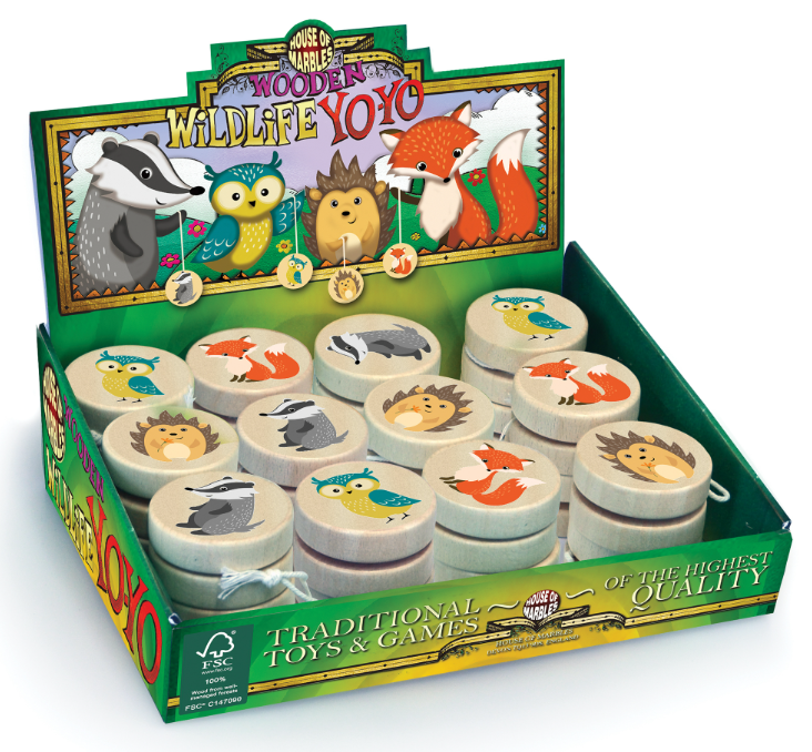 Yo-yo Wildlife Wooden Sold Individually