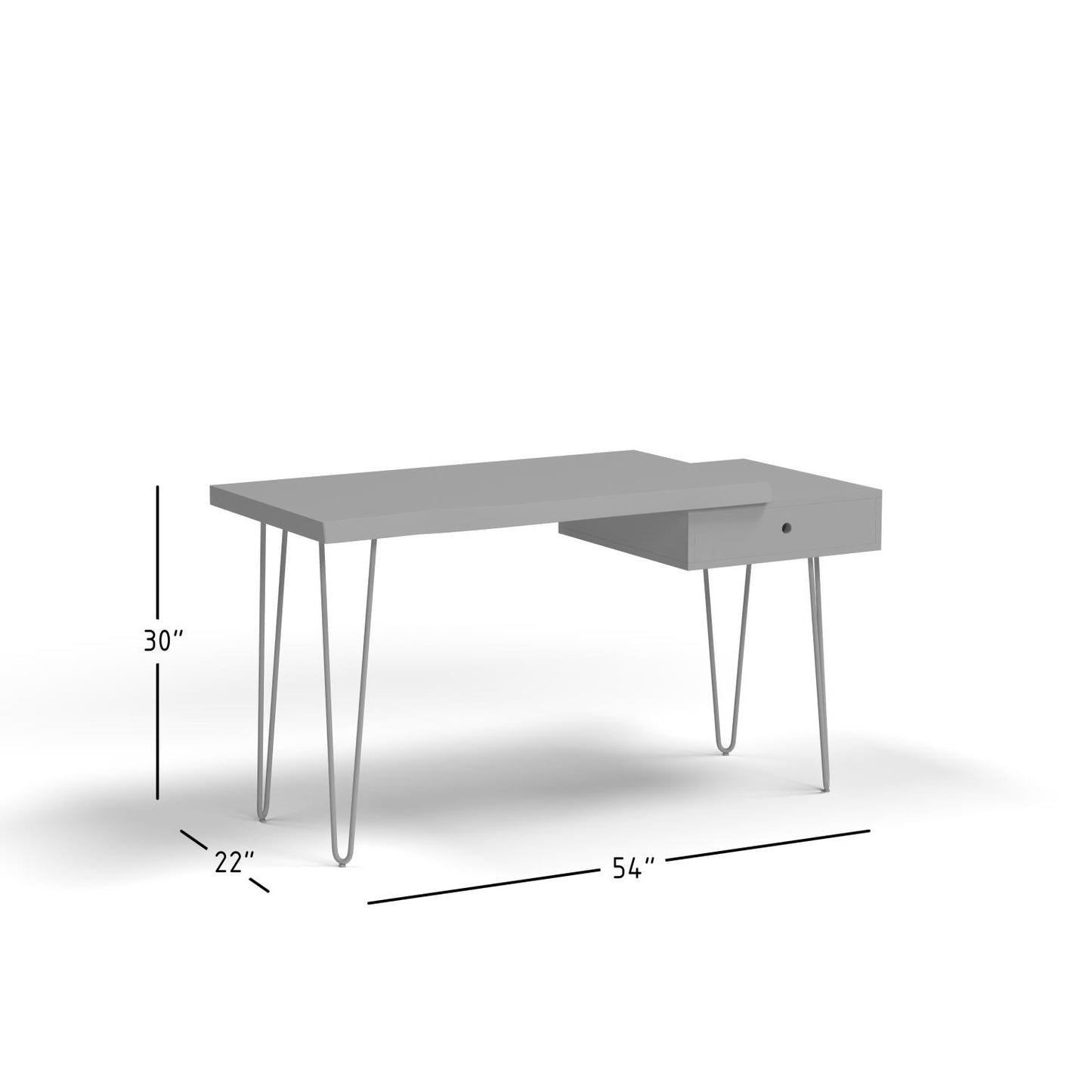 Natures Edge Desk Slate Grey Wash