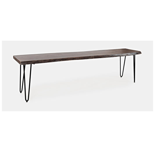 Natures Edge Slate Grey Wash Bench 70" Long