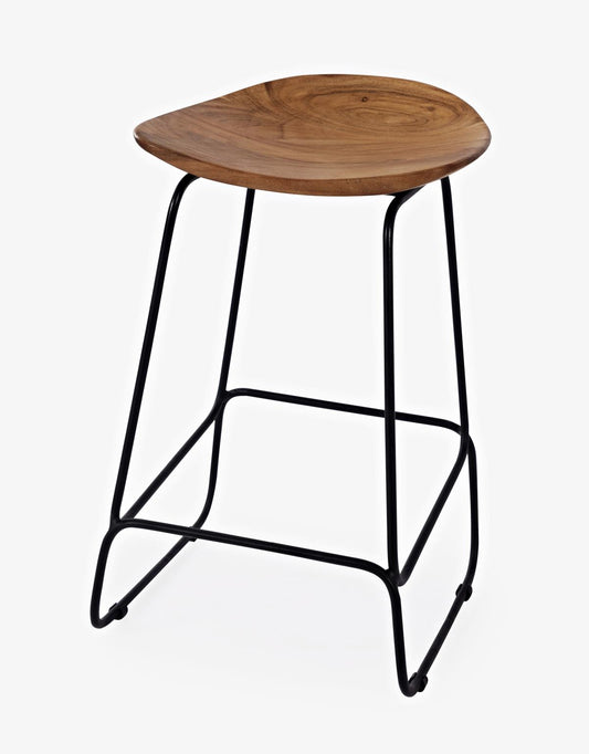 Natures Edge Natural Dining Counter Stool Backless