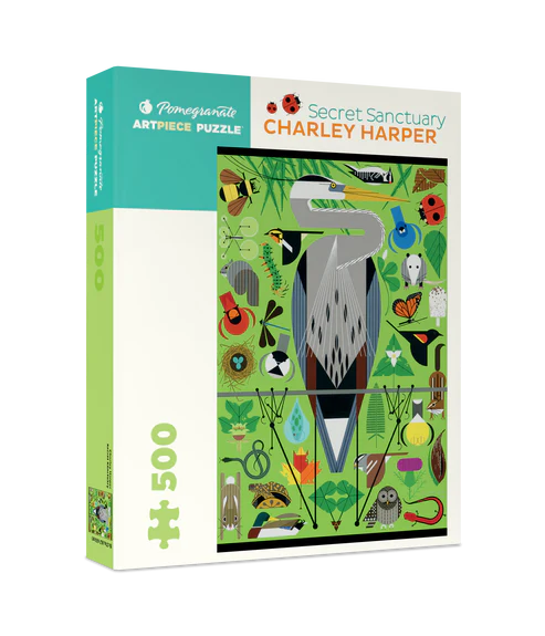 Puzzle 500 Piece - Charley Harper - Secret Sanctuary