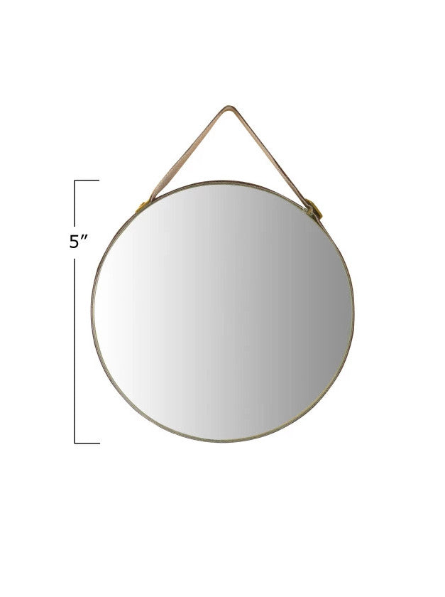 Wall Mirror Velvet Edge & Hanger