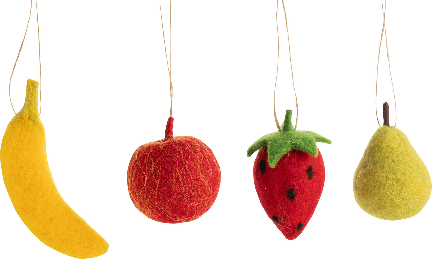 Ornaments - Assorted  Felt Fruit (Sold Individually)