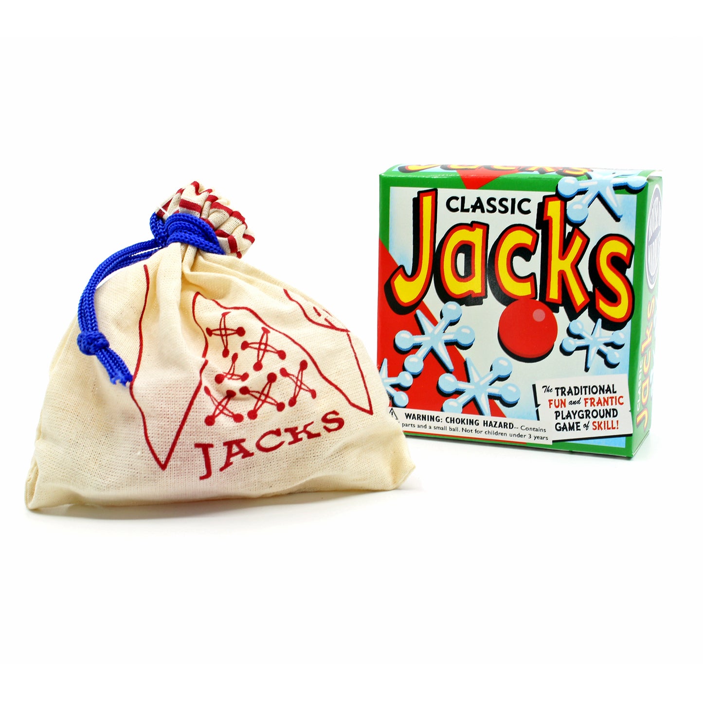 Jacks with Ball and Storage Bag