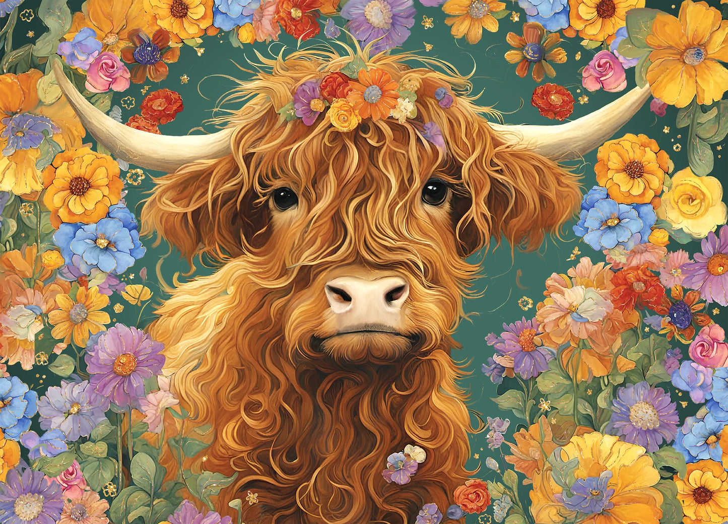 Puzzle 500 Piece Highland Cow