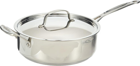 Cookware - Chefs Classic Stainless Steel Saute Pan w/Lid 3.5qt