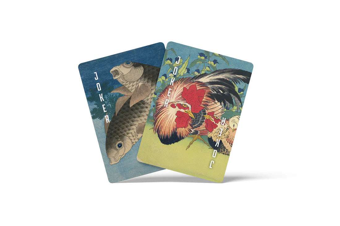 Game - Playing Cards - Katsushika Hokusai
