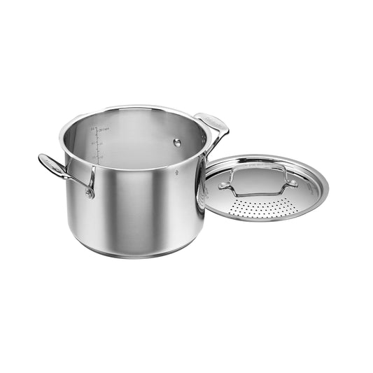 6 Qt. Stainless Steel Pasta Pot With Straining Cover