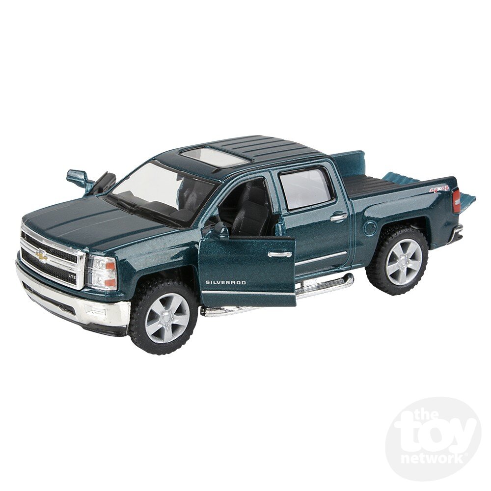 Diecast Pullback - Chevy Silverado Pickup - 2014 - 5" - Sold Individually