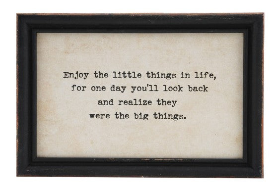 Wall Décor Wood Framed Sayings