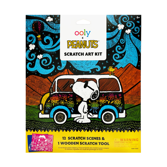 Ooly x Peanuts Scratch Art Kit 13 pc Set