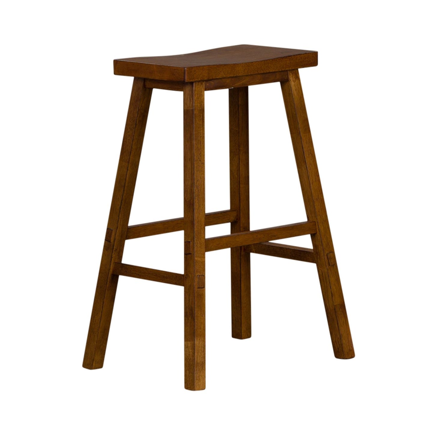 Creations II Collection Sawhorse Saddle Stool Tobacco Finish 30 Inch