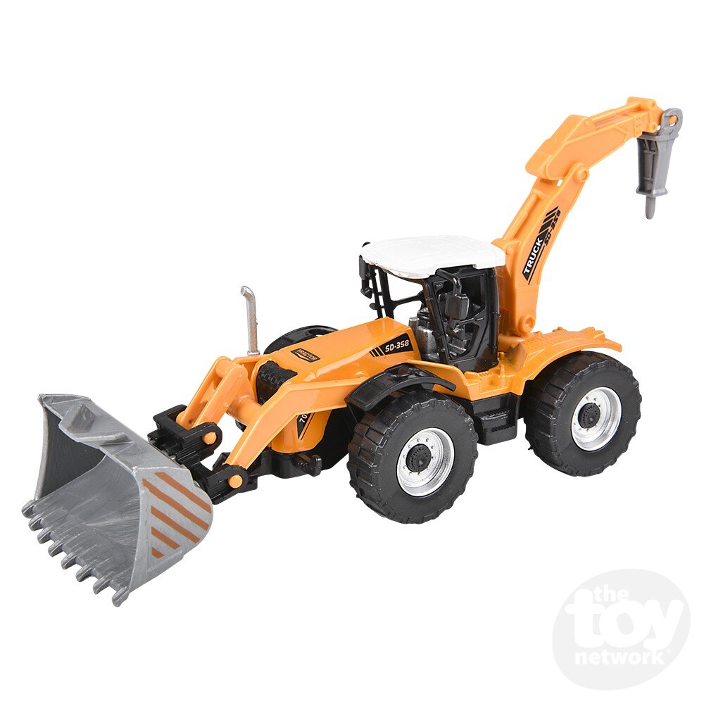 Diecast Pullback - Farm Tractor - 7" - Six Styles - Sold Individually