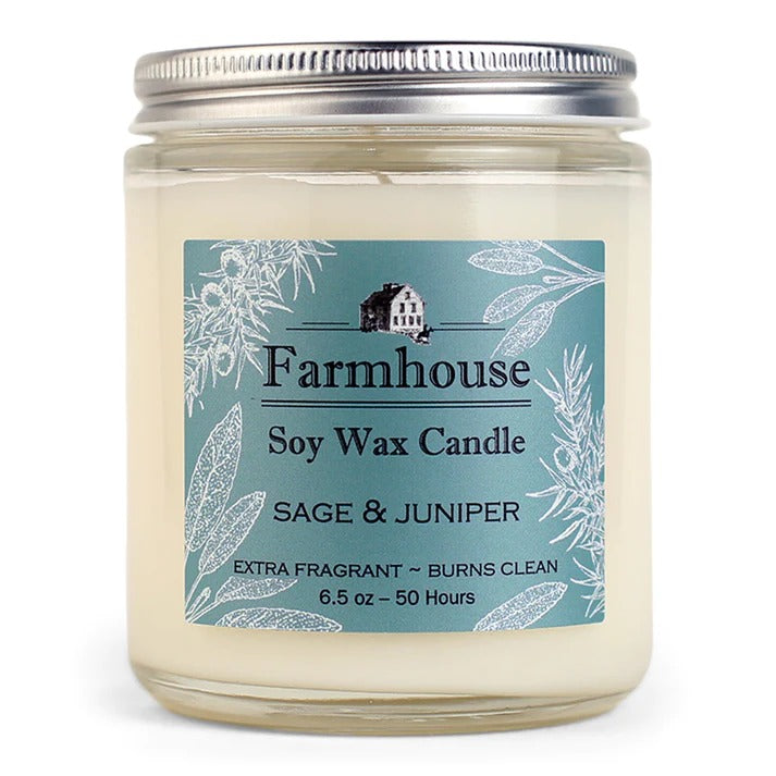 Soy Candle - 6.5oz - Sage & Juniper