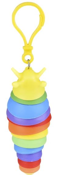 Sensory Wiggle Clip On Slug 3.75" (Sold Individually)