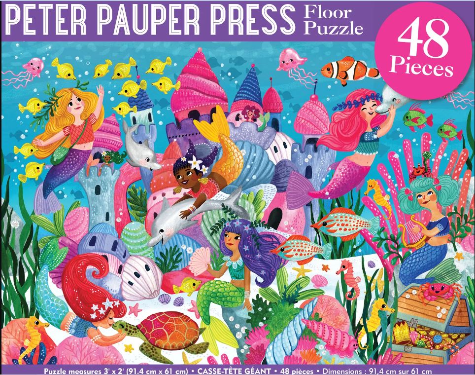 Puzzle Kid's Floor 48 Piece Mermaid Adventure