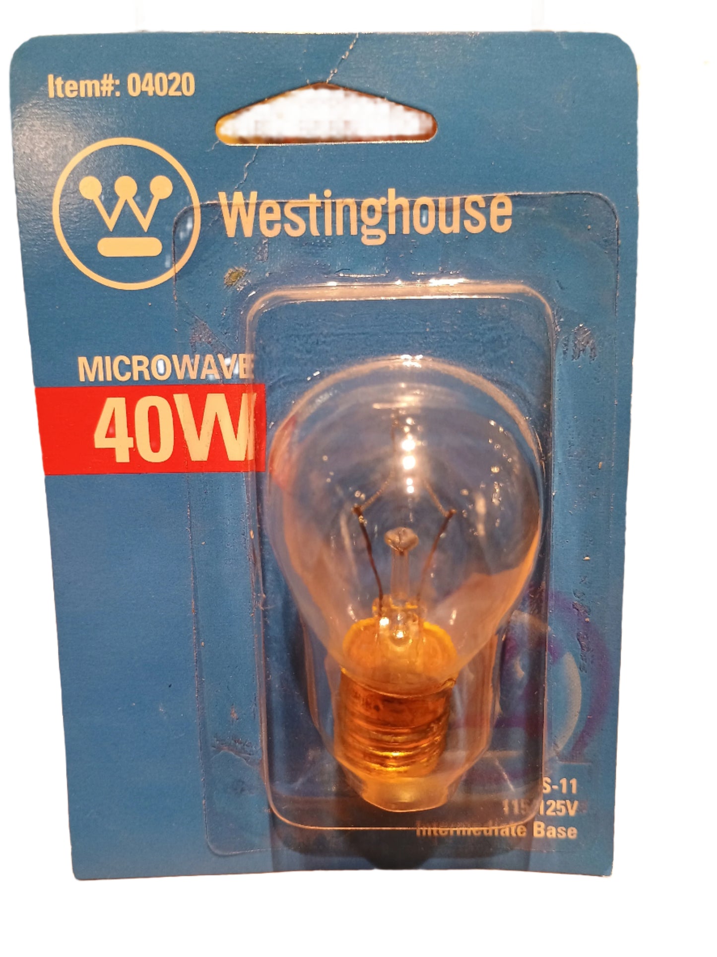 Light Bulb 40W Microwave 115/125V S-11 Intermediate Base