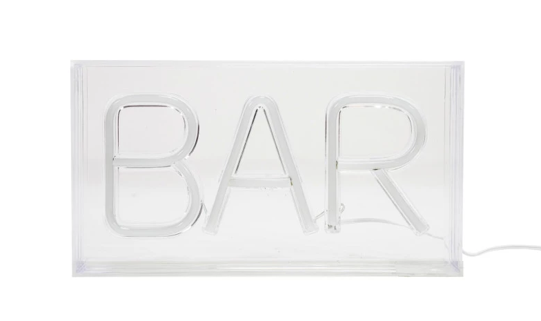 Neon LED Light "Bar" Red 5"h