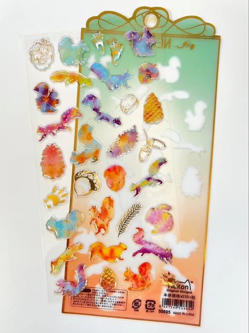 Stickers Crystal Squirrel