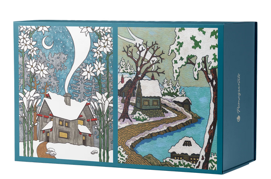 Jigsaw Puzzle Mini - 120 Piece - 4 Image Set - CJ Hurley - Snowy Cabins